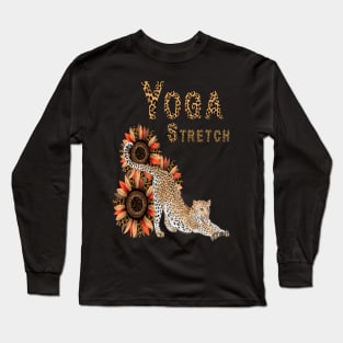 Yoga Leopard Stretch Long Sleeve T-Shirt